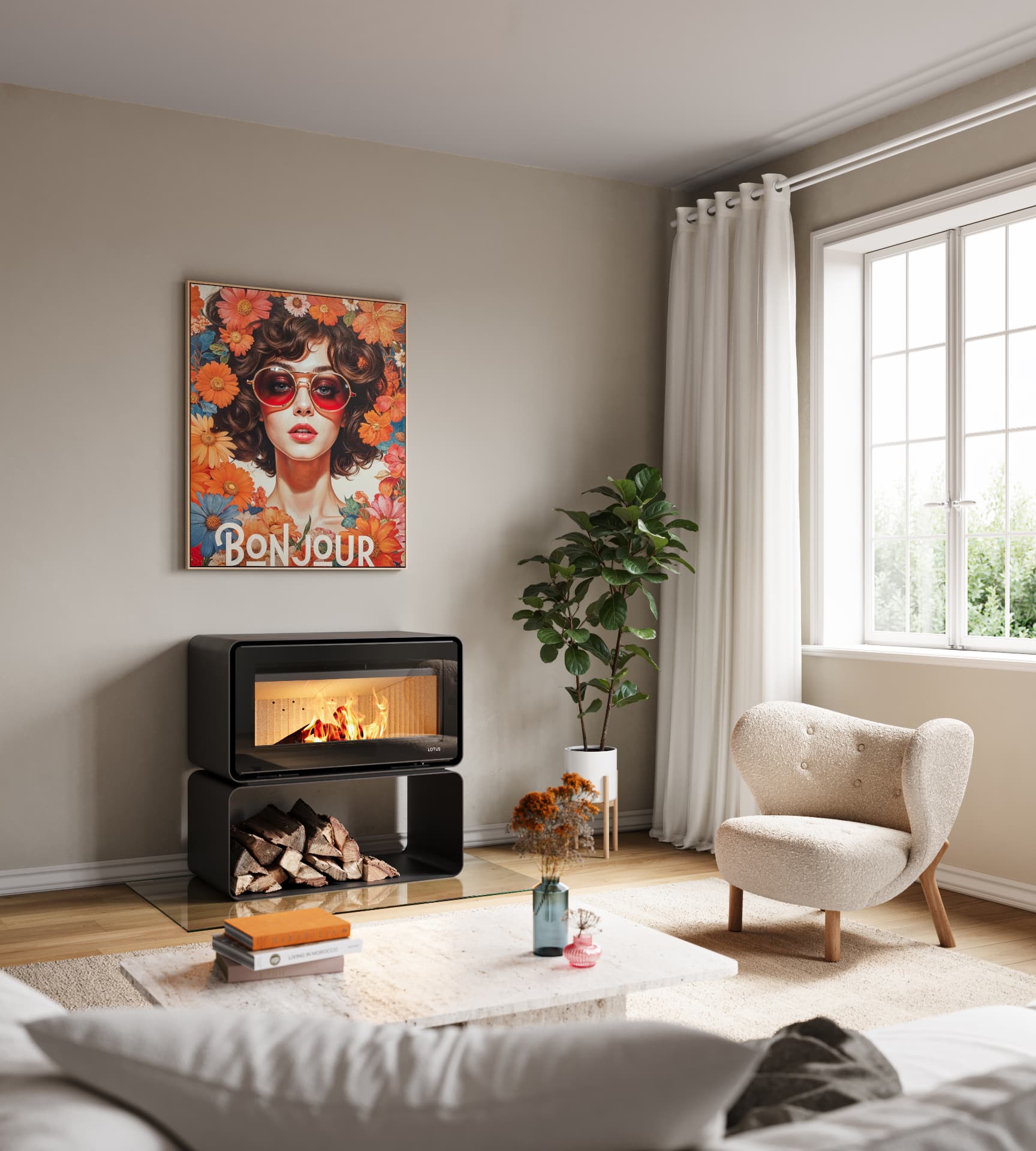 Kamin Lotus Living